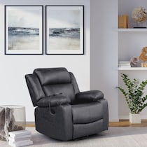 rivera black recliner   