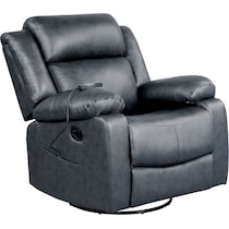 rivera gray manual recliner   