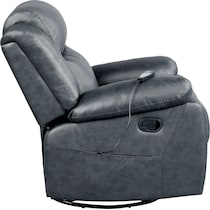 rivera gray manual recliner   