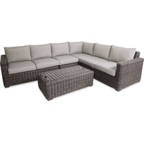 riverside gray outdoor sectional set   
