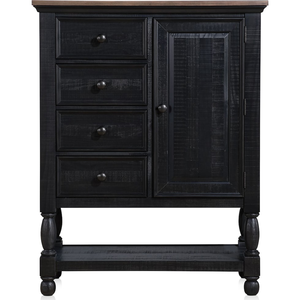 riverview black door chest   