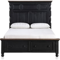 riverview black queen bed   