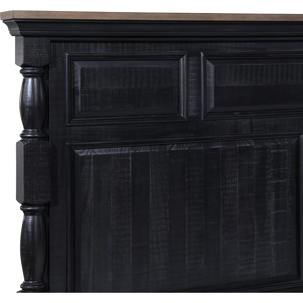 riverview black queen bed   