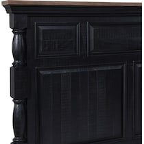 riverview black queen bed   