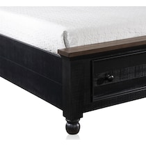 riverview black queen bed   