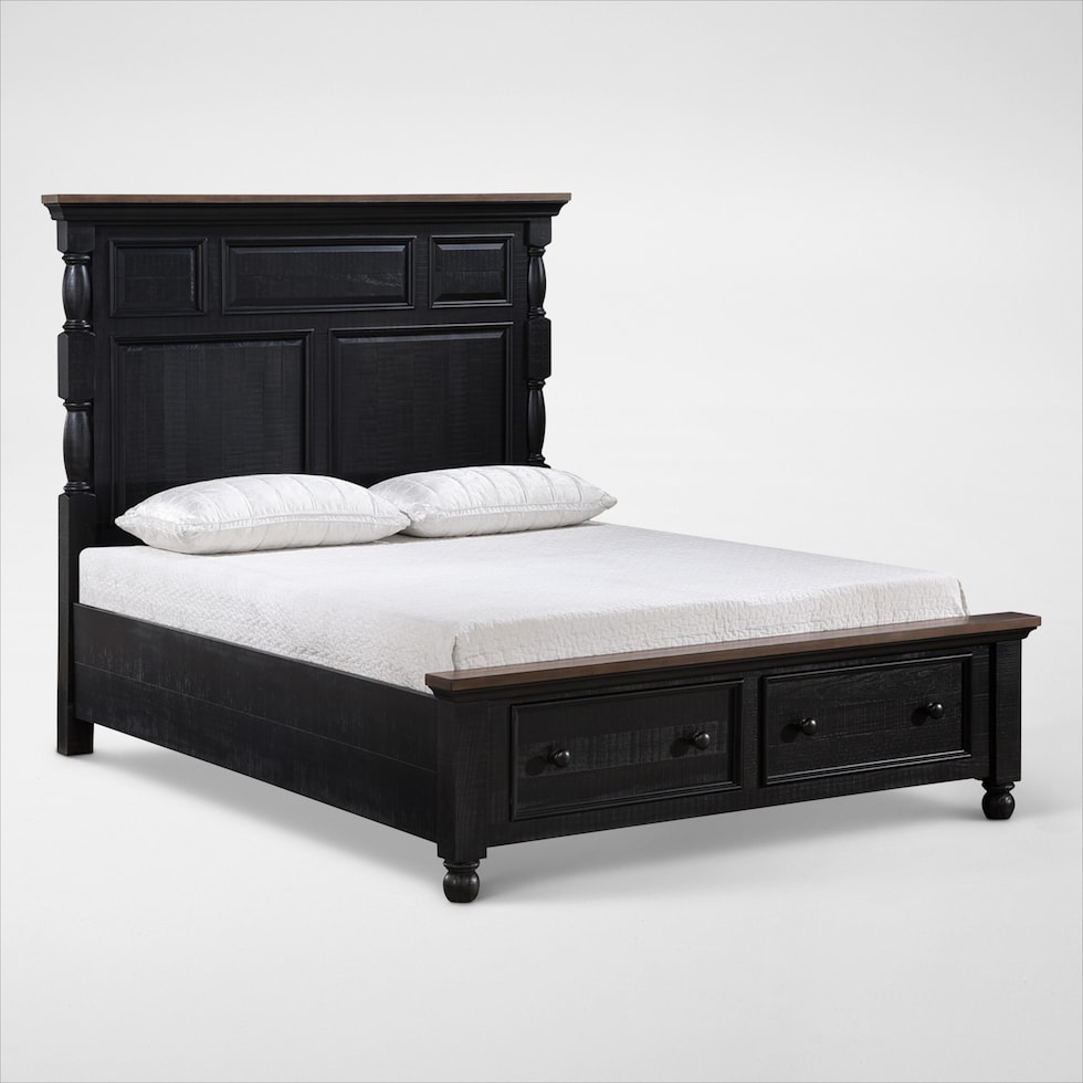 riverview black queen bed web   