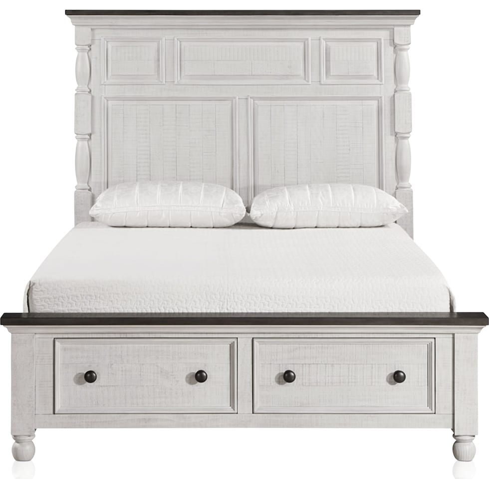 riverview white queen bed   