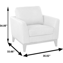 riveter light brown accent chair   