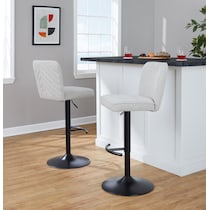 robby beige black bar stool   