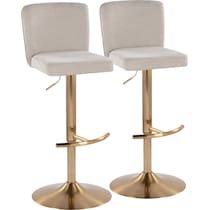 robby beige gold bar stool   