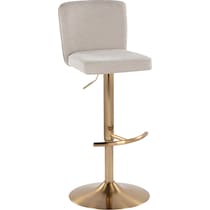 robby beige gold bar stool   