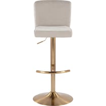 robby beige gold bar stool   