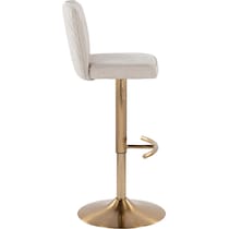 robby beige gold bar stool   