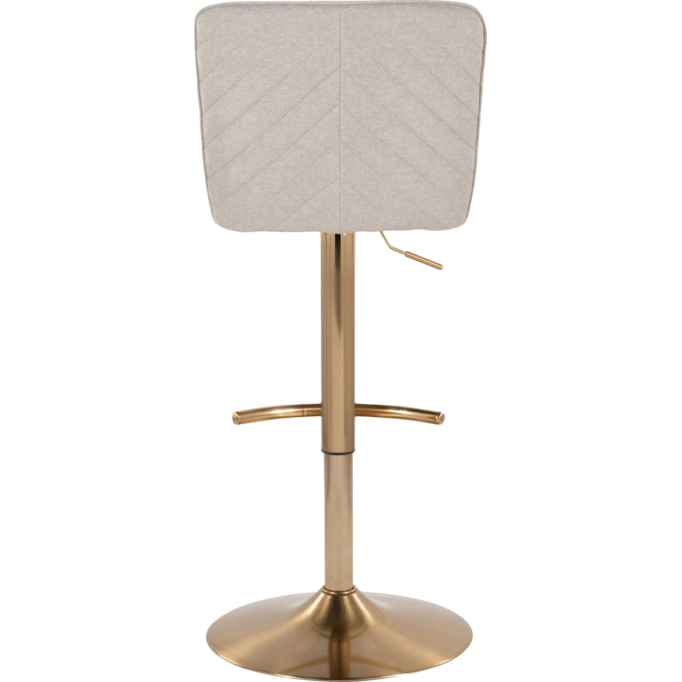 robby beige gold bar stool   