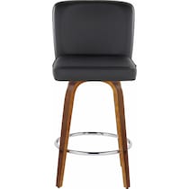 robby black vegan leather counter height stool   