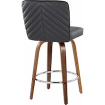 robby black vegan leather counter height stool   