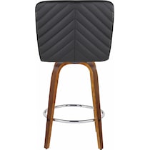 robby black vegan leather counter height stool   