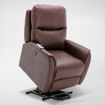 robert dark brown lift chair   