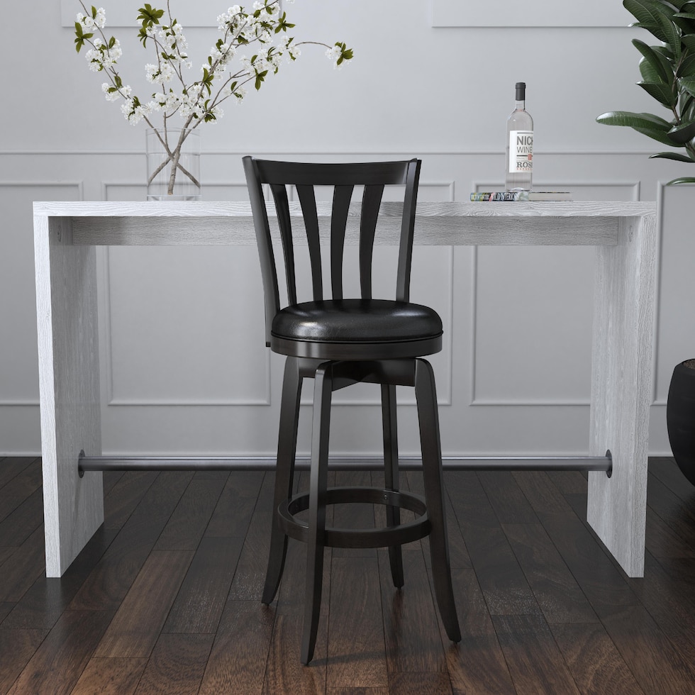 roberta black bar stool   
