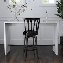 roberta black bar stool   