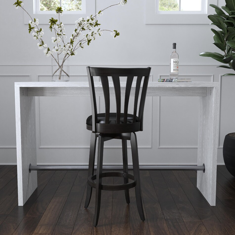 roberta black bar stool   