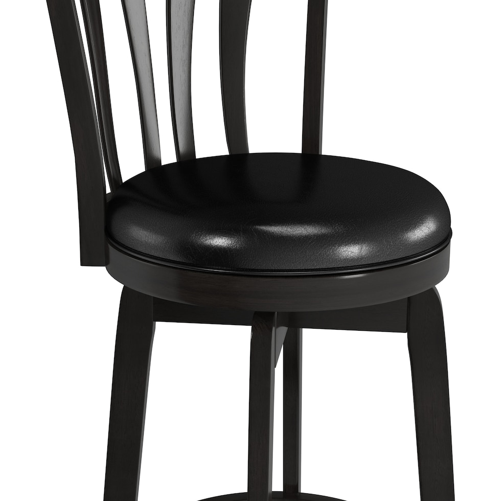 roberta black bar stool   
