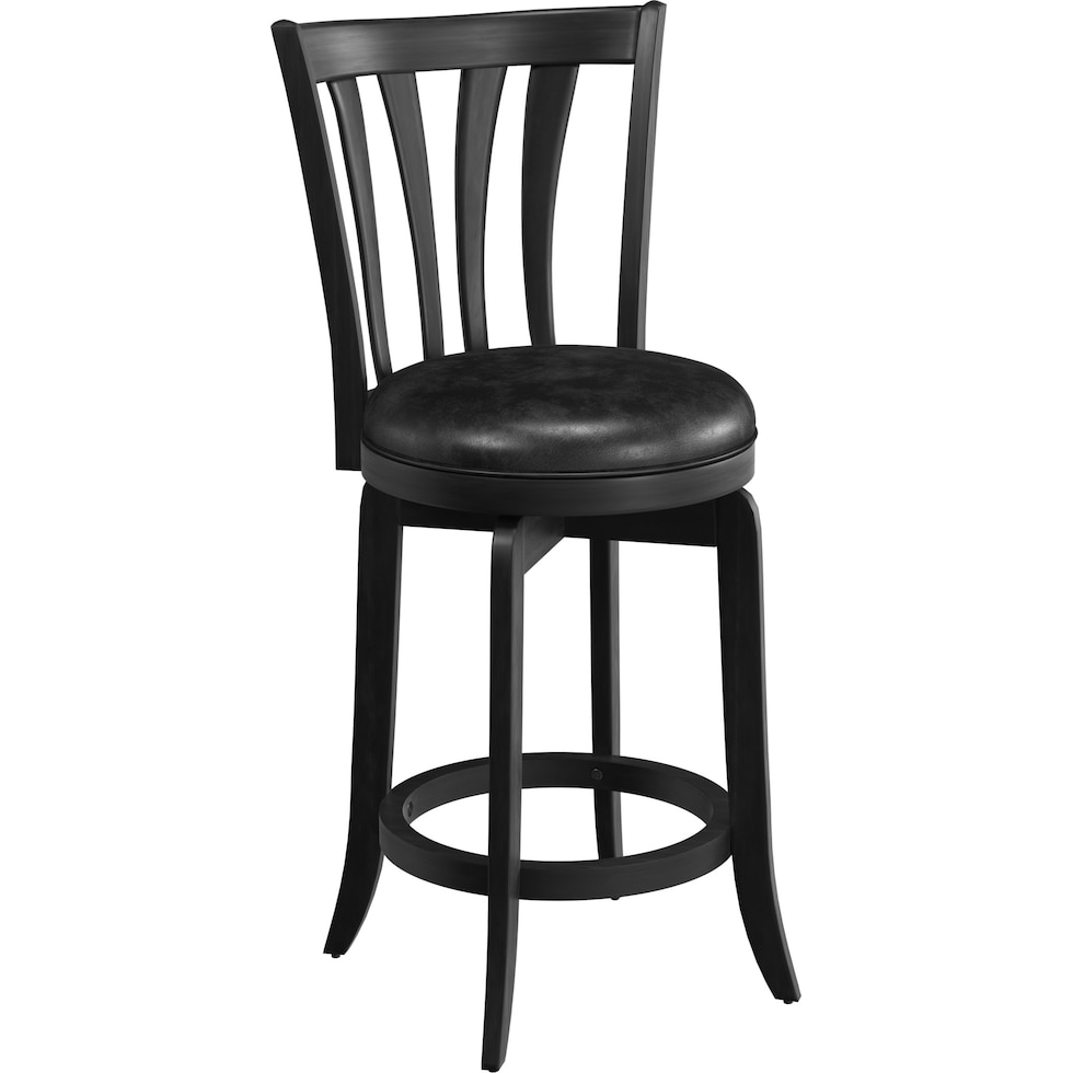 roberta black counter height stool   