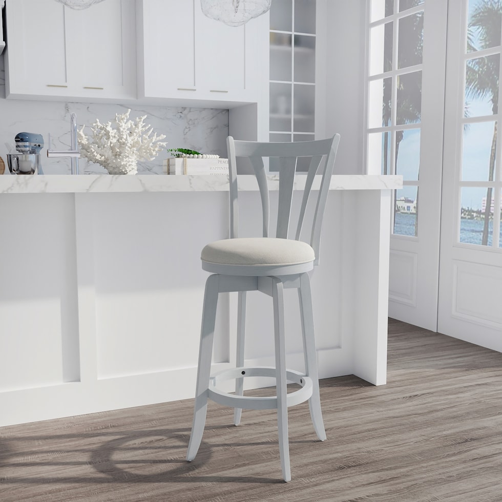 roberta blue bar stool   
