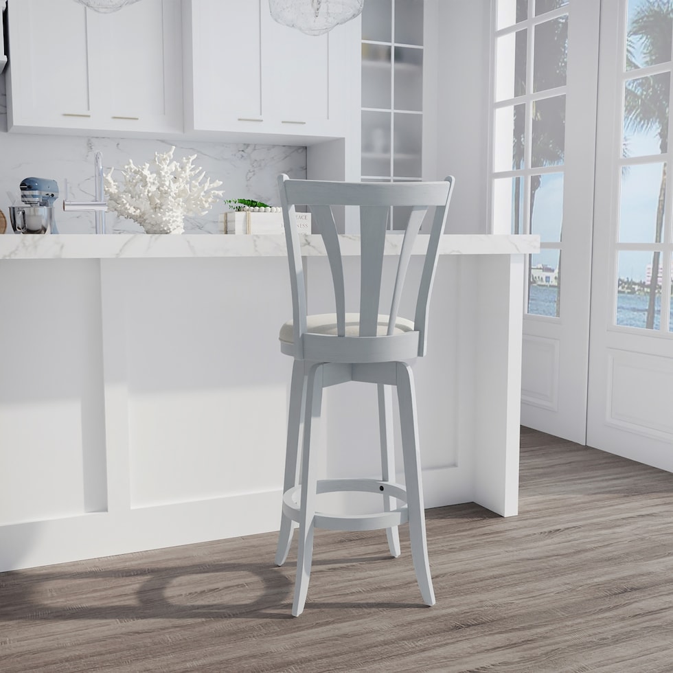roberta blue bar stool   