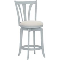 roberta blue counter height stool   