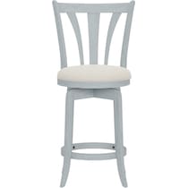 roberta blue counter height stool   