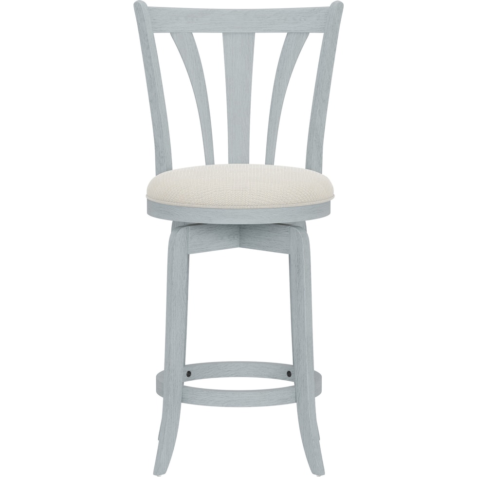 roberta blue counter height stool   