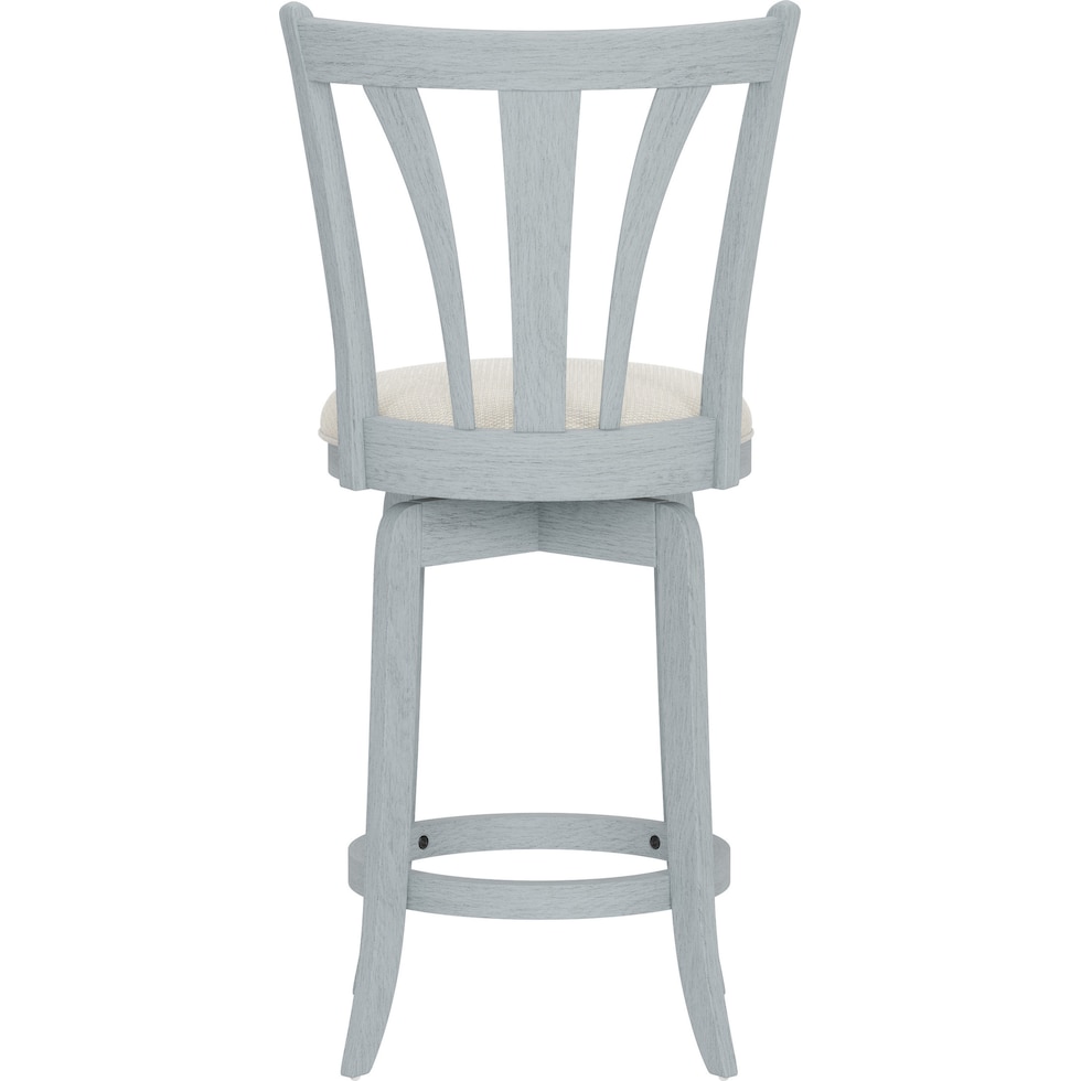 roberta blue counter height stool   