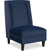 roberto blue accent chair   