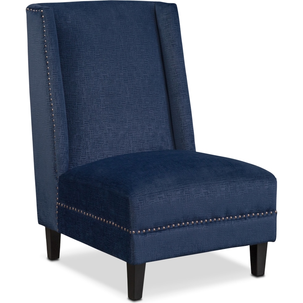 roberto blue accent chair   
