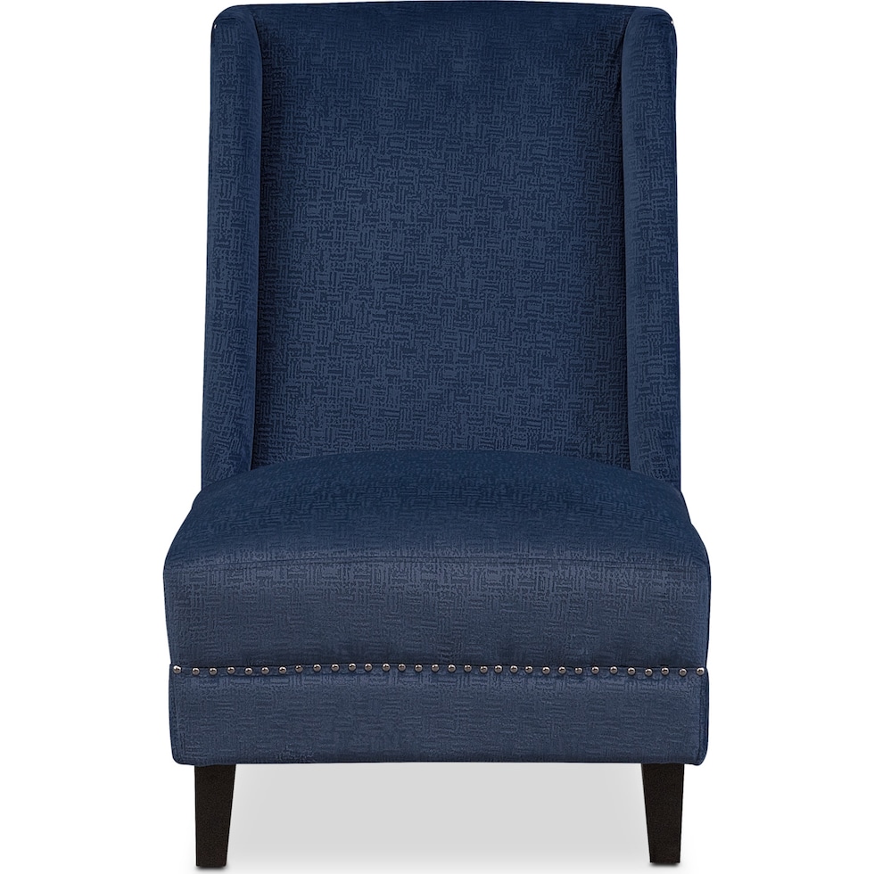 roberto blue accent chair   
