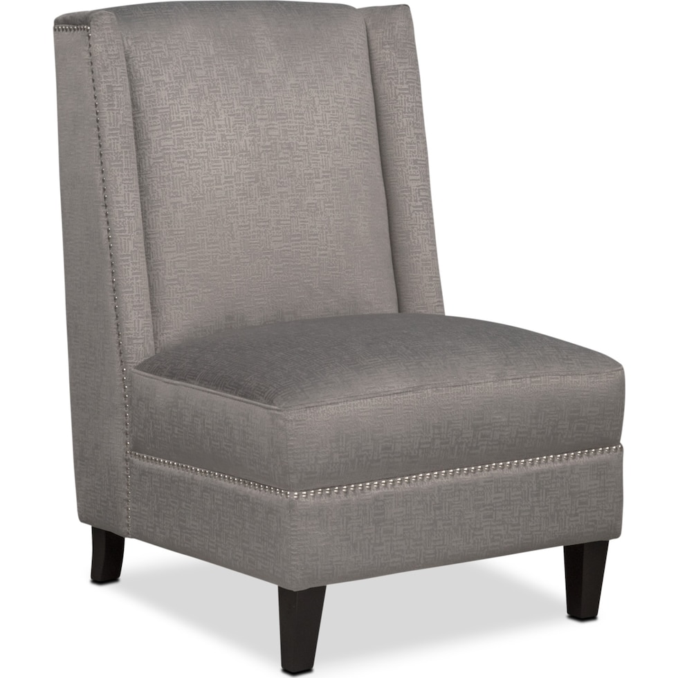 roberto gray accent chair   