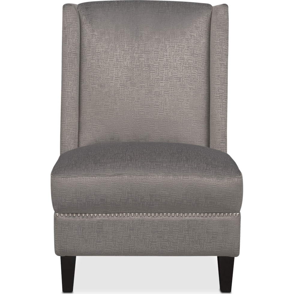 roberto gray accent chair   