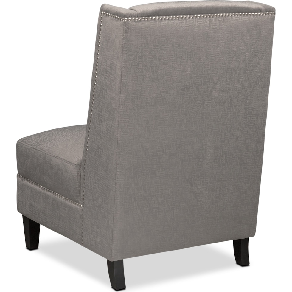 roberto gray accent chair   