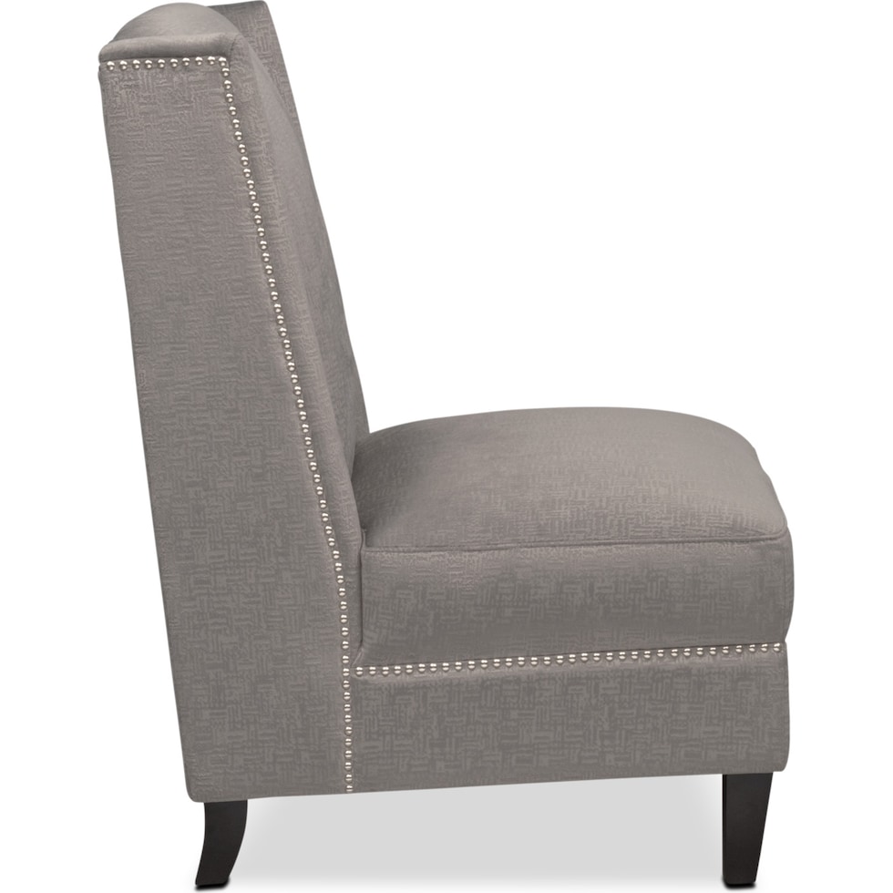 roberto gray accent chair   