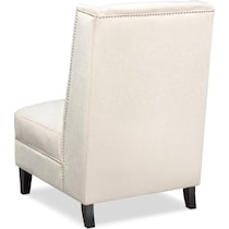 roberto white accent chair   