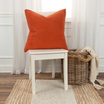 robyn orange accent pillow   