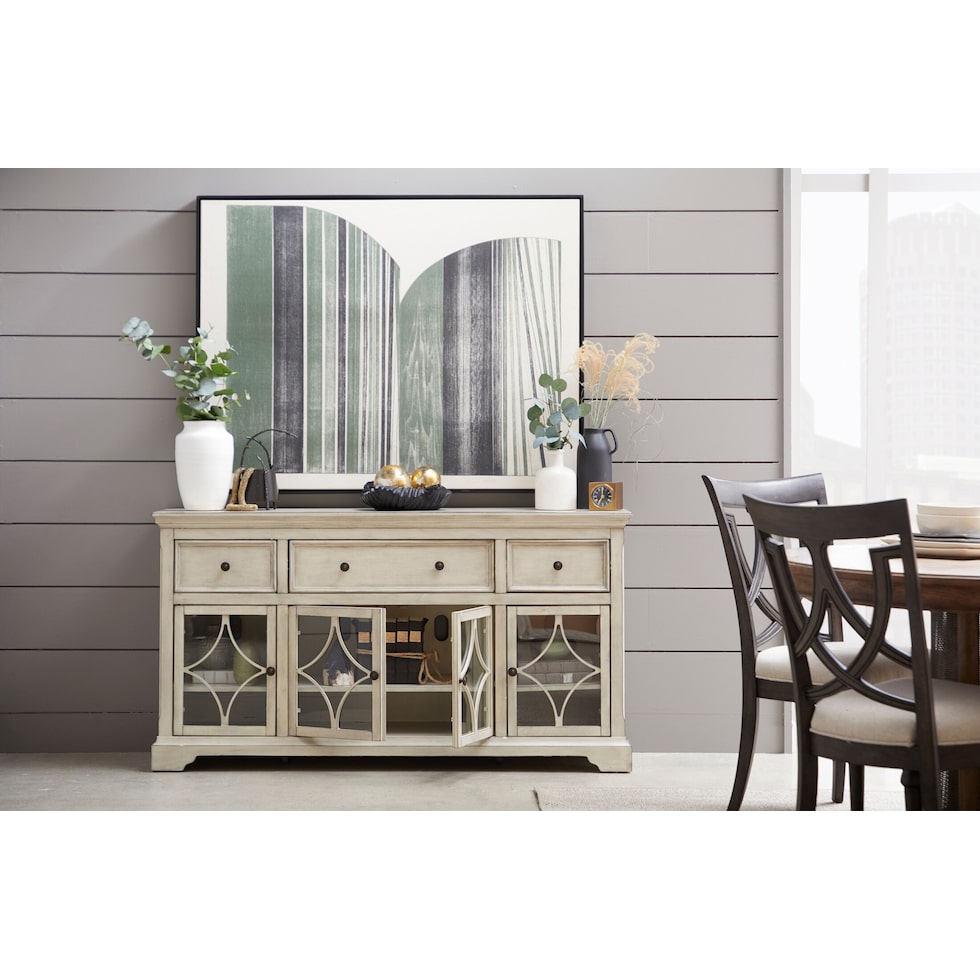 rocco white sideboard   