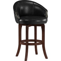 rockney dark brown bar stool   