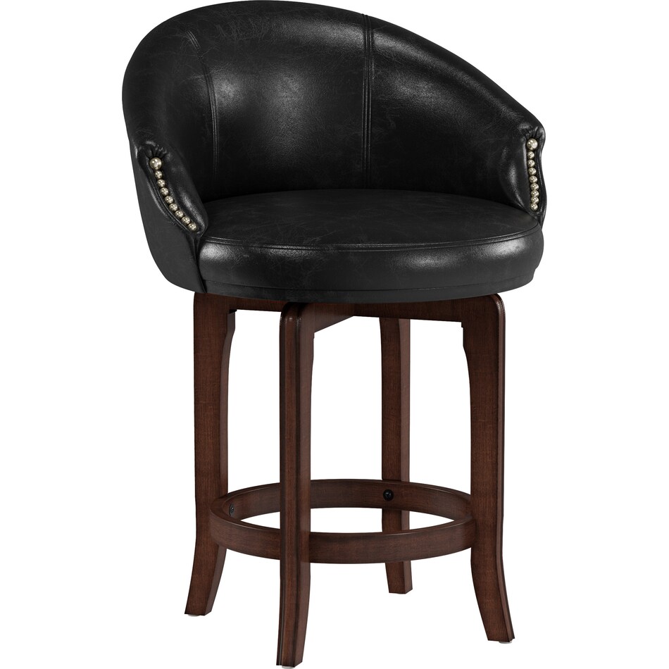 rockney dark brown counter height stool   