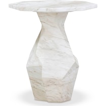 rockport white side table   