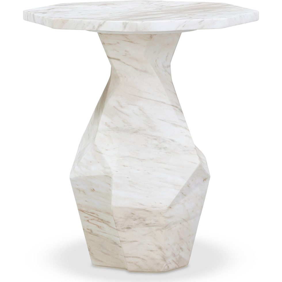 rockport white side table   