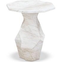 rockport white side table   