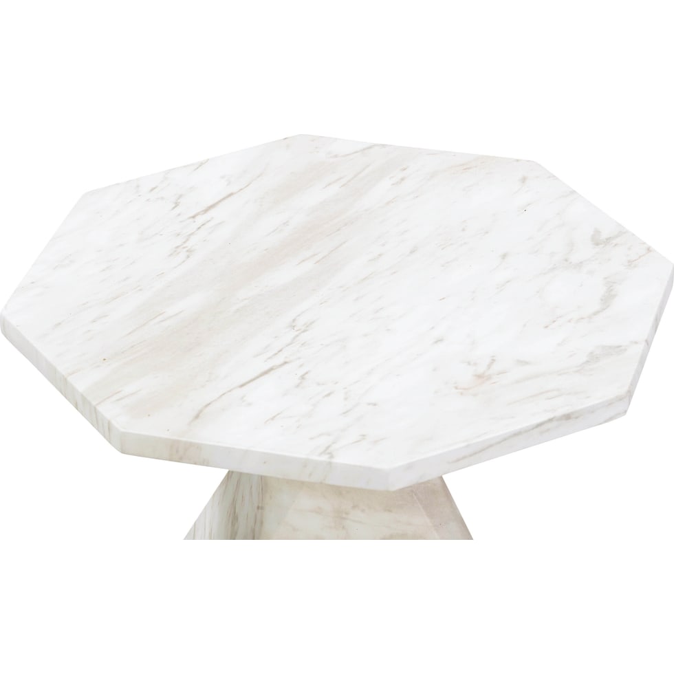 rockport white side table   
