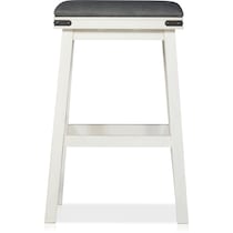 rodney white bar stool   